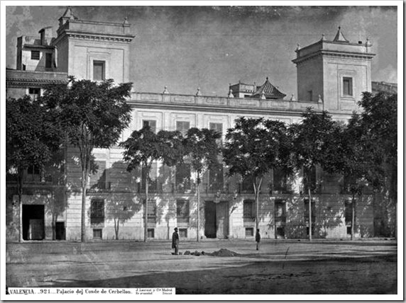 palacio del Conde de Cervellon en 1870