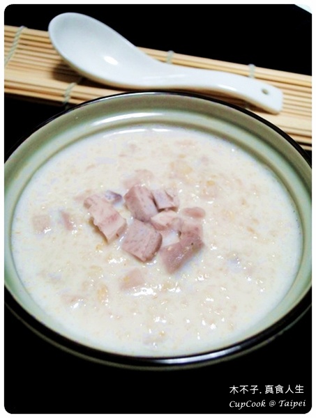 Milk Taro Oatmeal Recipe (8)