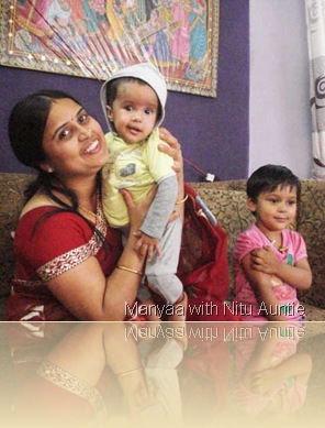 Manyaa with Nitu Auntie