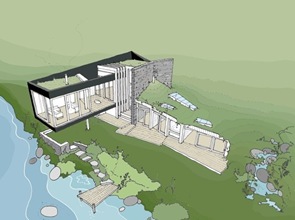 plano 3d casa Ty-Hedfan Featherstone Young plano 3d casa Ty-Hedfan Featherstone Young