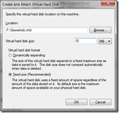 Virtual Hard Disk Tips Windows 7