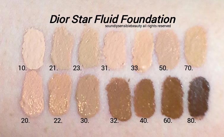 dior foundation shades