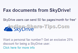 Free international fax for skydrive users