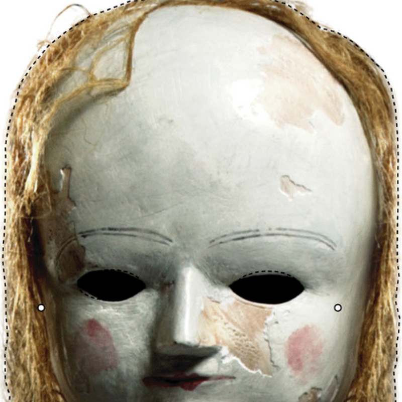 Máscara de muñeca antigua imprimir