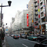 ginza shopping street in Tokyo, Japan 