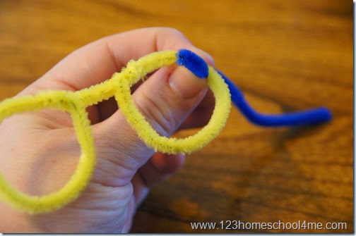 Pipe Cleaner Glasses Craft