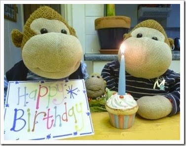 Monkey Birthday card[9]