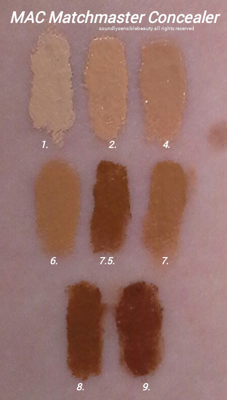 Matchmaster Concealer Review & Swatches of Shades