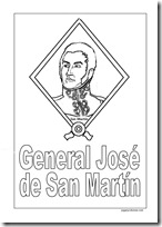 Cuadro de San Martín para pintar