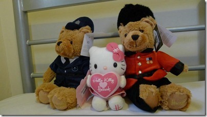 Harrods Policeman and Guardman bear X Hello Kitty