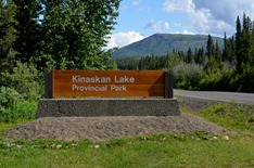 Kinaskin Lake our stop for the night