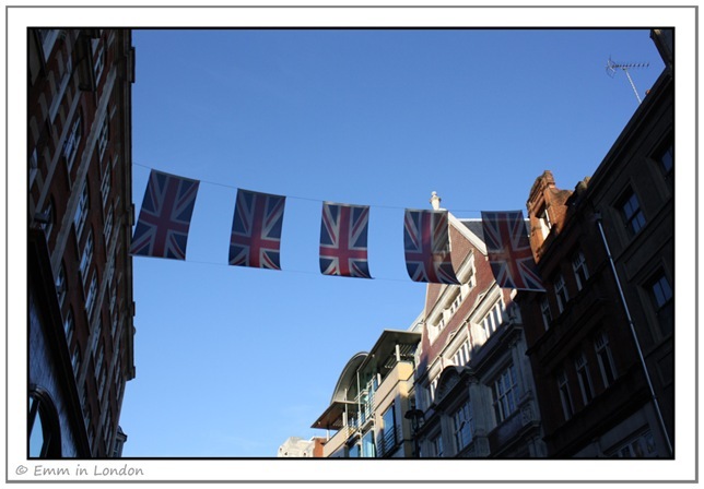 Union Flags in Long Acre Covent Garden