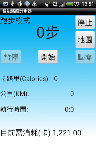 智能感應計步器APP