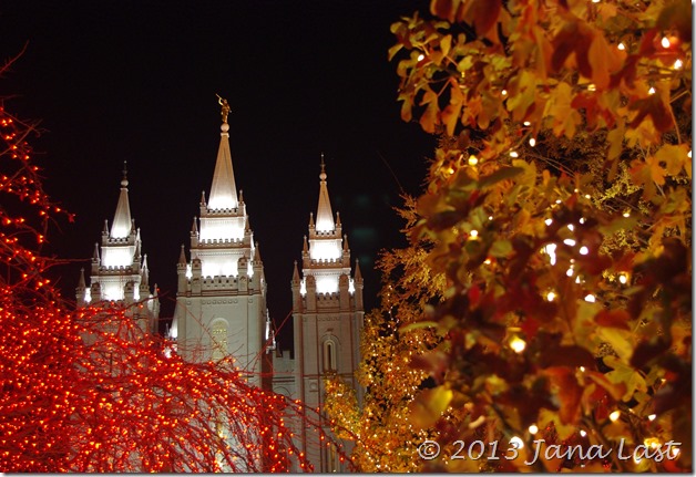 Christmas Lights on Temple Square in Salt Lake City