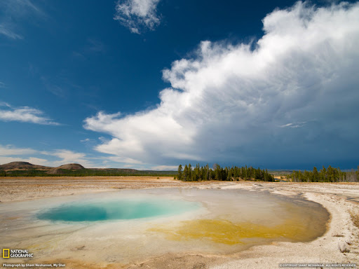Thermal Pool Beautiful Landscape Photos