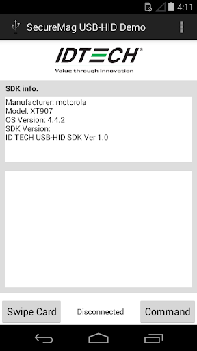 SecureMag USB-HID Demo v1.0