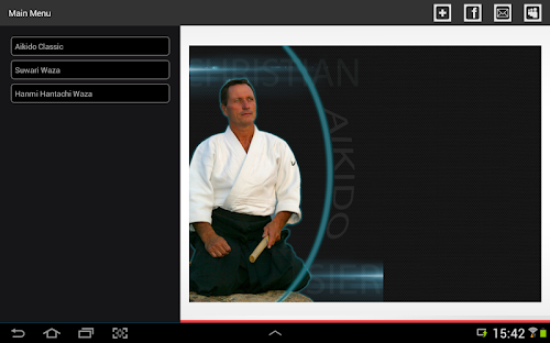 Android application Christian Tissier Aikido screenshort