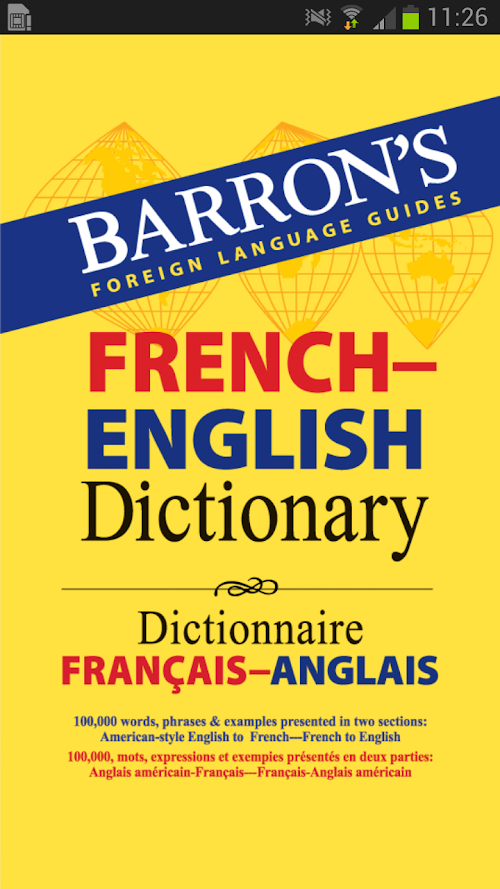 Android application Barron’s French-English screenshort