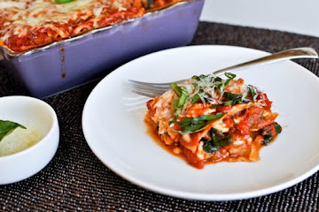 Chicken, Mushroom and Parmesan Lasagna