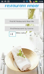 Restaurant finder Screenshots 0