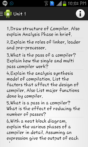 Compiler Design Assignments