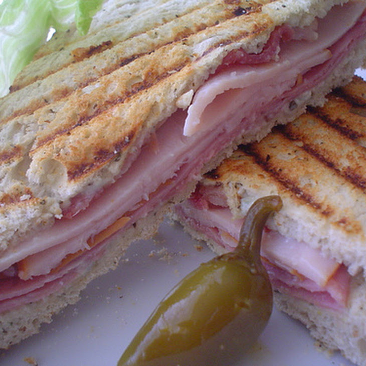Turkey and Blue Cheese Grilled Sandwich Sliced Lunch Meat Turkey