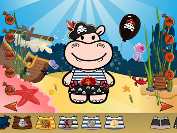 Hippo Dress Up Game poster 11