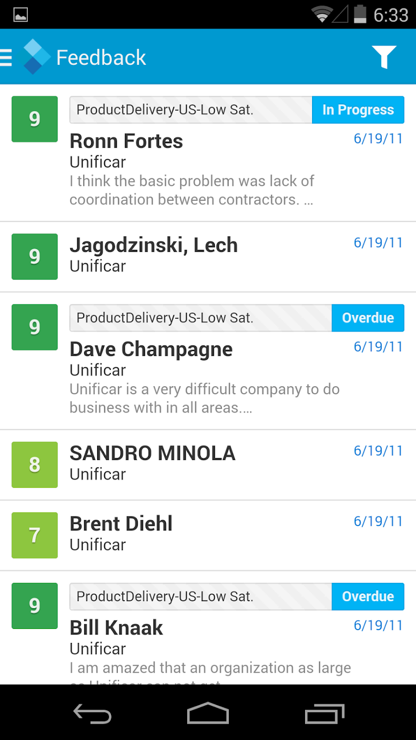 Medallia Mobile 2 Screen 1