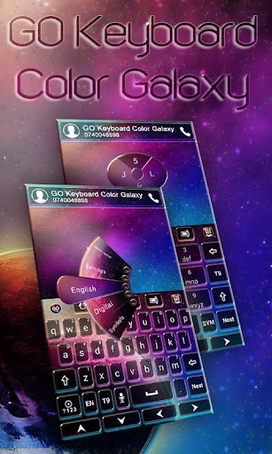 GO Keyboard Color Galaxy Theme