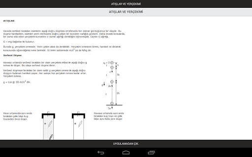 【免費教育App】Atışlar ve Yerçekimi-APP點子