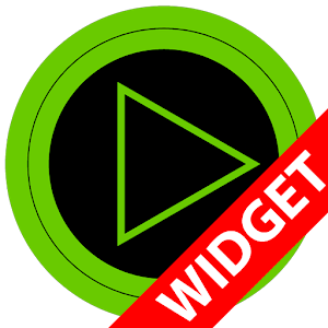 Poweramp widget TRON GREEN logo