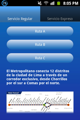 【免費交通運輸App】Metropolitano Lima-APP點子