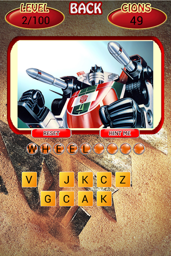 Quiz Transformers Game