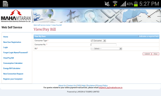 MSEB - Pay Electricity Bill
