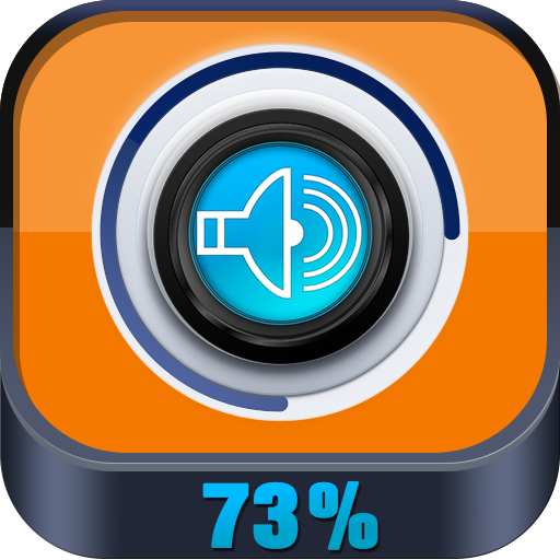 Amplifier APK. Sound Booster logo. Mp boost