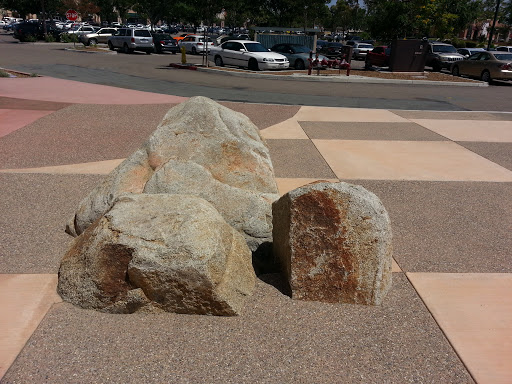 Santee Trolley Square Rock Display