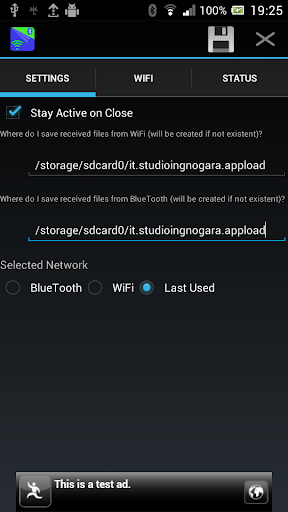 Bluetooth WiFi file transfer