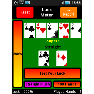 Poker Luck Meter