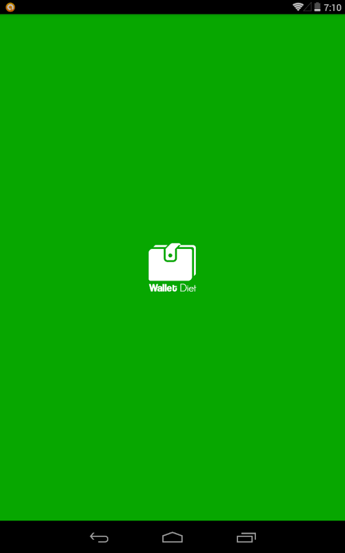 Android application Wallet Diet Pro screenshort