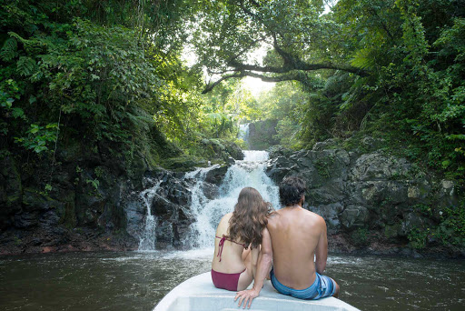 Fiji-romance-waterfall - Romance is as easy to find as a tranquil waterfall in Fiji. 