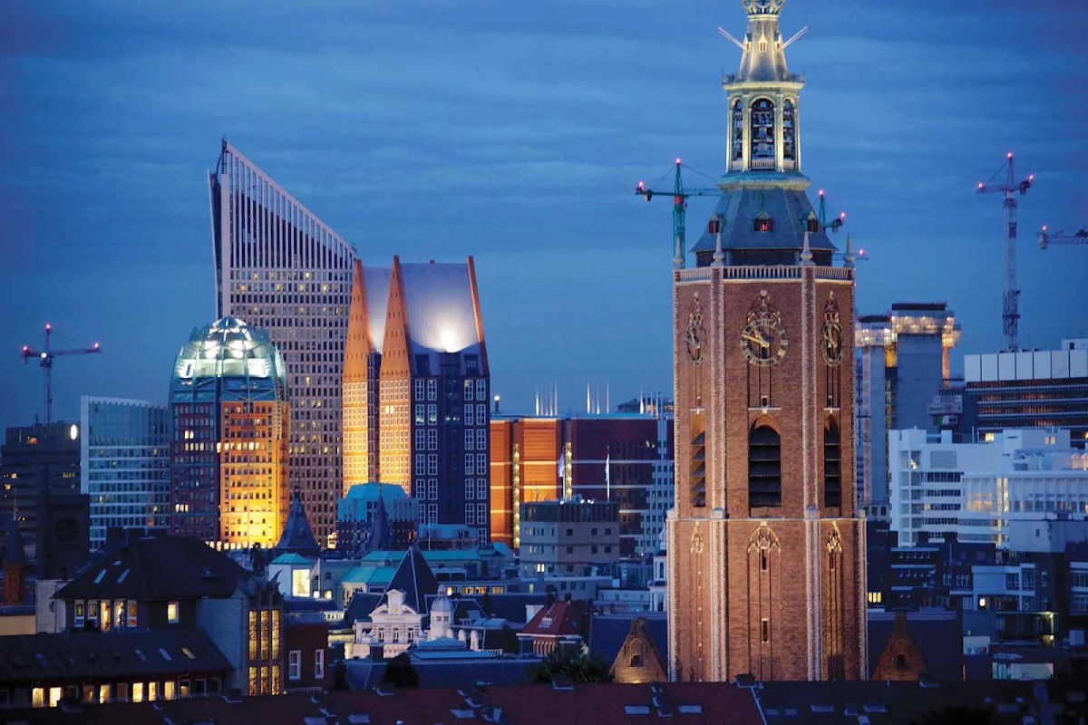 skyline-Hague-Holland - The skyline of The Hague — not the official capital but the seat of government in the Netherlands.