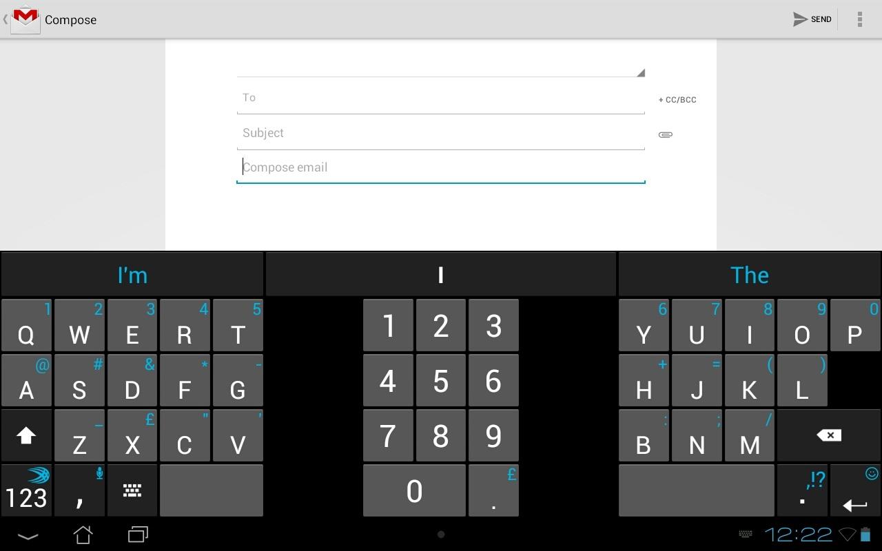 SwiftKey Tablet Keyboard - screenshot