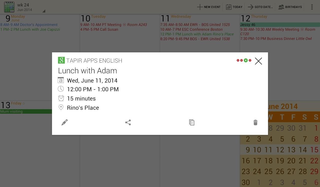 aCalendar+ Calendar & Tasks - screenshot