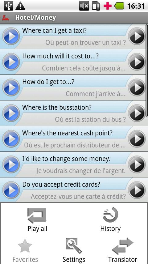 iSayHello English USA - French Screen 2