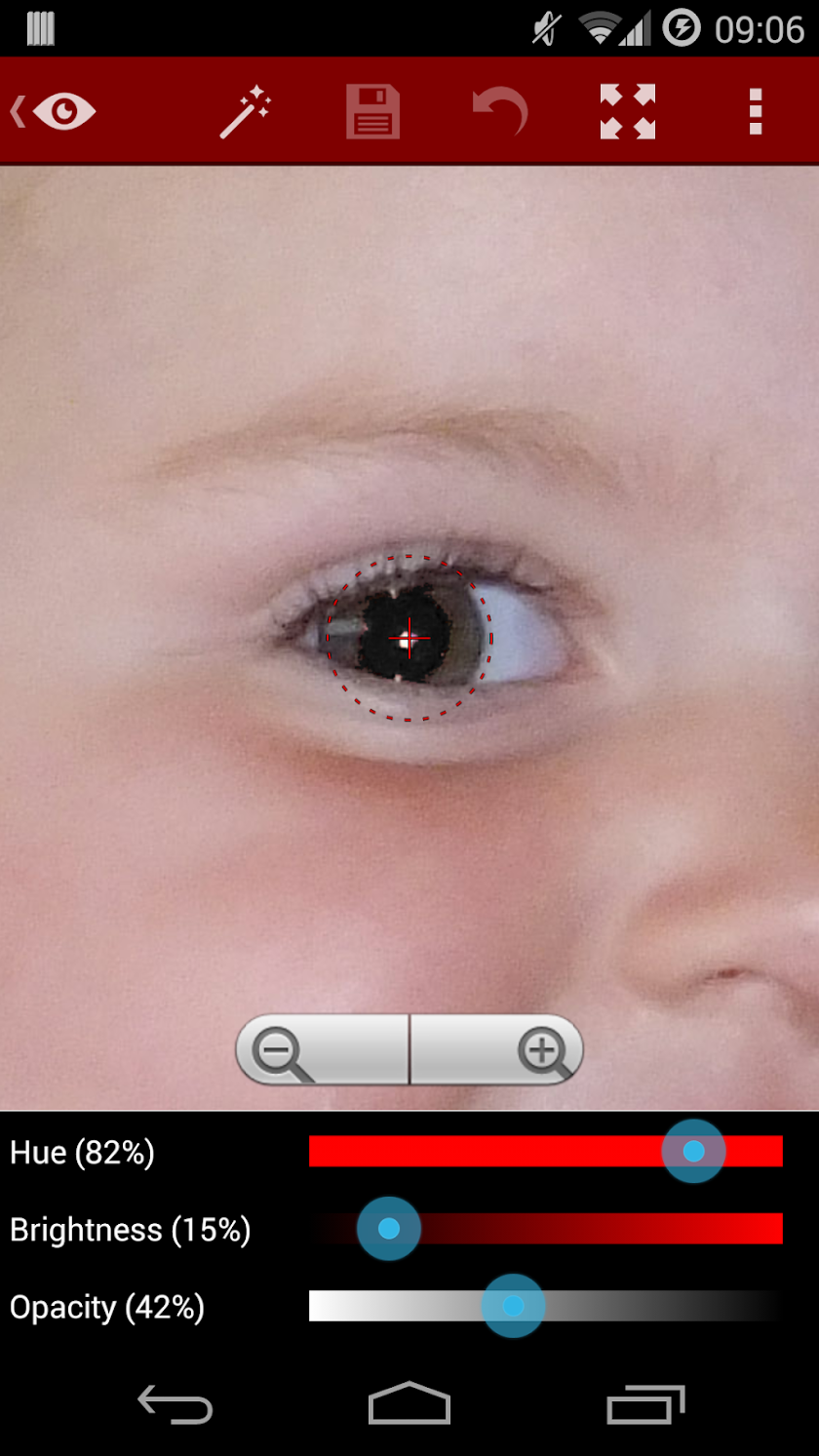 Red Eye Removal Screen 2