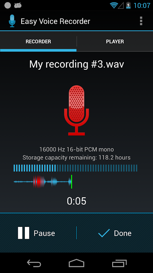 Easy Voice Recorder - screenshot