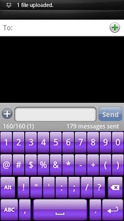 Lastest Purple Gloss Keyboard Skin APK for PC
