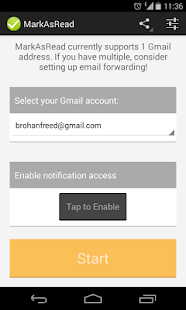 MarkAsRead for Gmail (Beta) - screenshot thumbnail