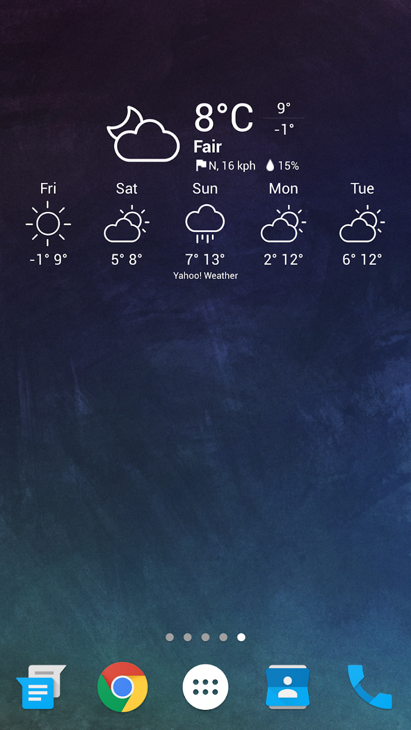 Lines Weather Icon for Chronus Screen 1