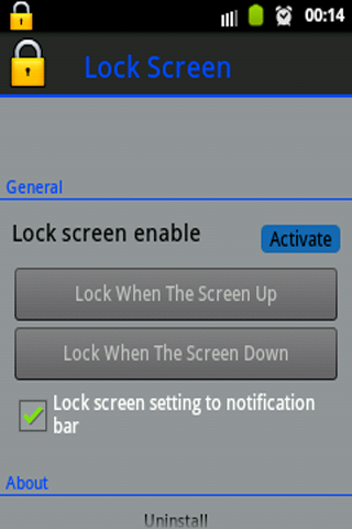 Lock Screen Use Sensor